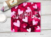 Valentines day Hearts Patterned HTV 629