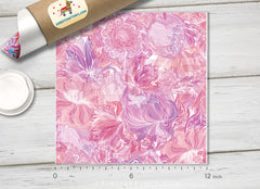 Floral Pattern Adhesive Vinyl 526 - Donkey Craft Vinyl