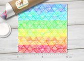 Rainbow Plaid Patterned Adhesive Vinyl 417