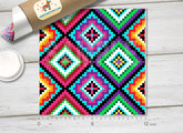 Tribal Geometric Aztec Patterned HTV-805
