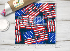 American Flag Printed HTV -838