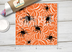 Halloween Spider Patterned HTV H020