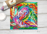 Colorful Feathers Patterned HTV 558