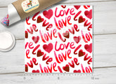 Love Heart Patterned HTV 1154
