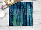 Indigo and Green Tie Dye Patterned HTV 438