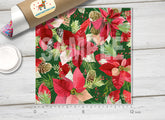Christmas Winter Poinsettia Flowers Adhesive Patterned HTV X002