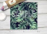 Tropical Palm Leaves Patterned HTV 1214