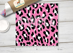 Pink Leopard Patterned HTV 1036