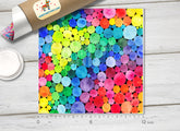 Rainbow Dots Pattern Adhesive Vinyl 488