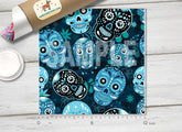 Day of The Dead Sugar Skulls Patterned HTV H004