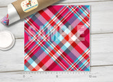Plaid Patterned Adhesive Vinyl 446
