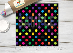 Polka Dots Patterned Adhesive Vinyl 265