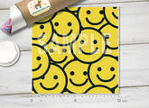 Smile Face Emoji Patterned HTV 616