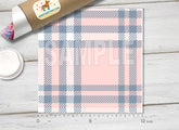 Pastel Plaid Patterned Adhesive Vinyl 377