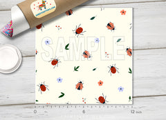 Beetle Ladybug Insect Patterned HTV 1369