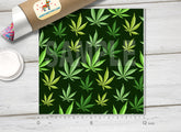 Green marijuana background Pattern Printed Vinyl/ Indoor/ Outdoor / Heat Transfer Vinyl- 512