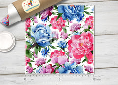 Watercolor Wildflower Patterned HTV 658