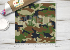 Military Camouflage Pattern Adhesive Vinyl 494