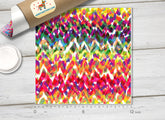 Rainbow Leopard chevron Patterned HTV 220
