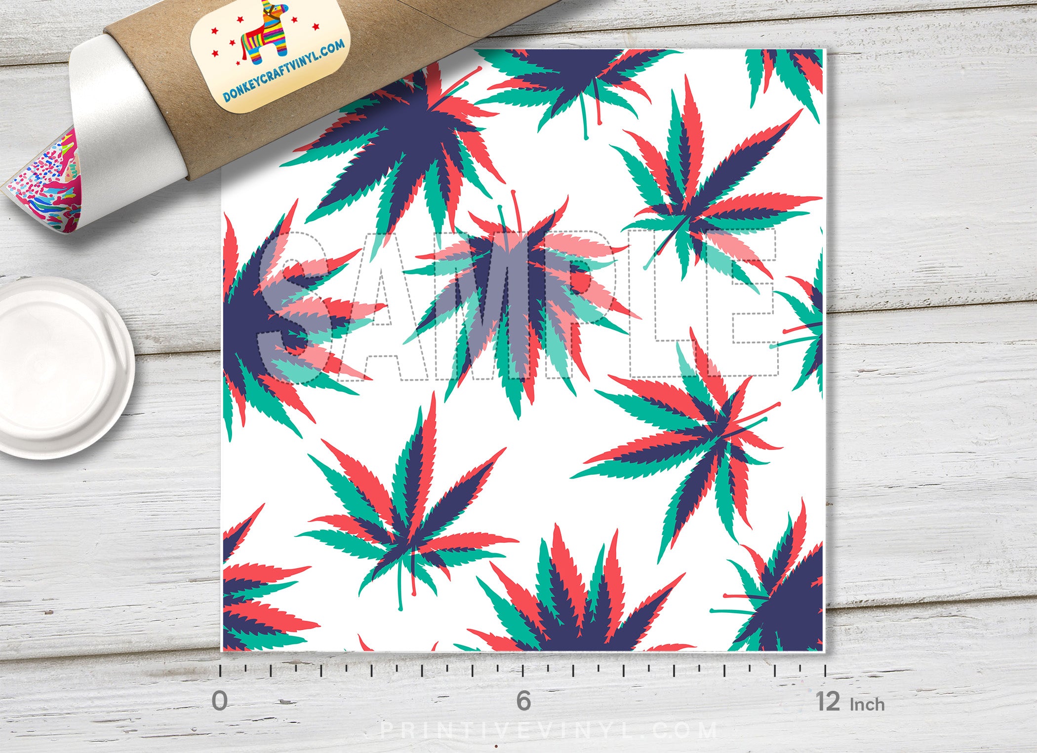 Weed Marijuana Printed Vinyl/ Indoor Vinyl/ Outdoor Vinyl/ Heat Transfer Vinyl- 625 - Printive Vinyl | Patterned Vinyl