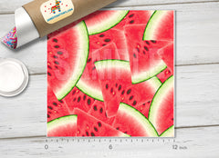 Watermelon Fruit Pattern Printed HTV-504