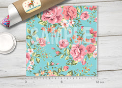 Retro Rose wallpaper Patterned HTV 013