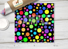 Colorful Polka Dots Patterned HTV 1236
