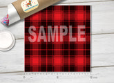 Scottish Plaid Patterned Adhesive Vinyl 333