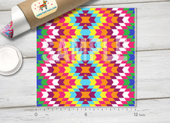 Western Aztec Navajo Patterned HTV 1385