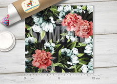 Dark Floral Patterned HTV 563
