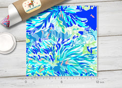 Blue wade Patterned HTV L106