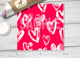 Valentines Heart Patterned Adhesive Vinyl 345