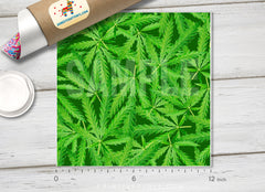 Marijuana weed Patterned HTV- 533