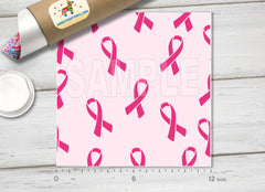 Pink Breast Cancer Awareness Patterned HTV- 783