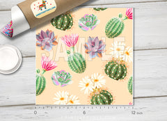 Succulent and Cactus Patterned HTV 958