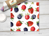 Blackberry Pink Strawberry Patterned HTV 1194