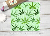 Green marijuana background Pattern Printed HTV- 511