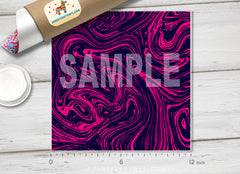 Fuchsia Abstract Marble Patterned HTV 676