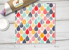 Rainbow Drop Dots Patterned HTV 285