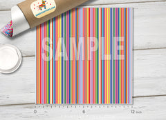 Rainbow Stripes Patterned HTV 329