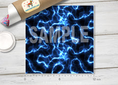 Electricity Lightning Patterned Adhesive Vinyl 087
