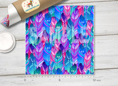 Boho bird Feathers Patterned HTV 296