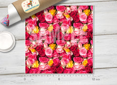 Roses Patterned Adhesive Vinyl 336