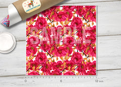 Flower Patterned Adhesive Vinyl 151