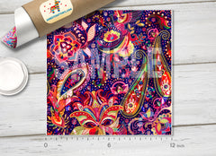 Paisley Patterned Adhesive Vinyl 204