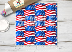American Flag Patterned HTV 026