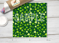Saint patrick day clover Printed Vinyl/ Indoor Vinyl/ Outdoor Vinyl/ Heat Transfer Vinyl-340 - Printive Vinyl | Patterned Vinyl