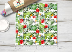 Tropical monstera leaves Patterned HTV 163