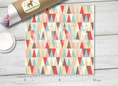 Retro Geometric Patterned HTV 093