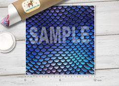 Mermaid Scales Patterned HTV 234 - Donkey Craft Vinyl
